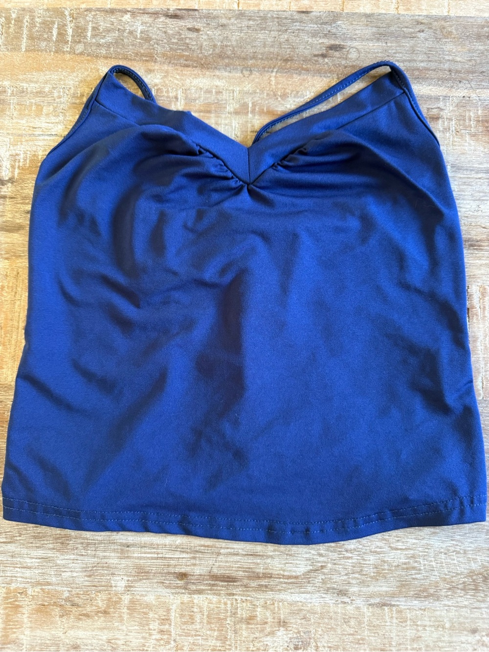 SHEIN Navy Blue V-Neck Spaghetti Strap Camisole